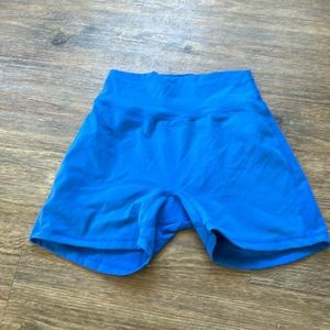 Blue buff bunny shorts